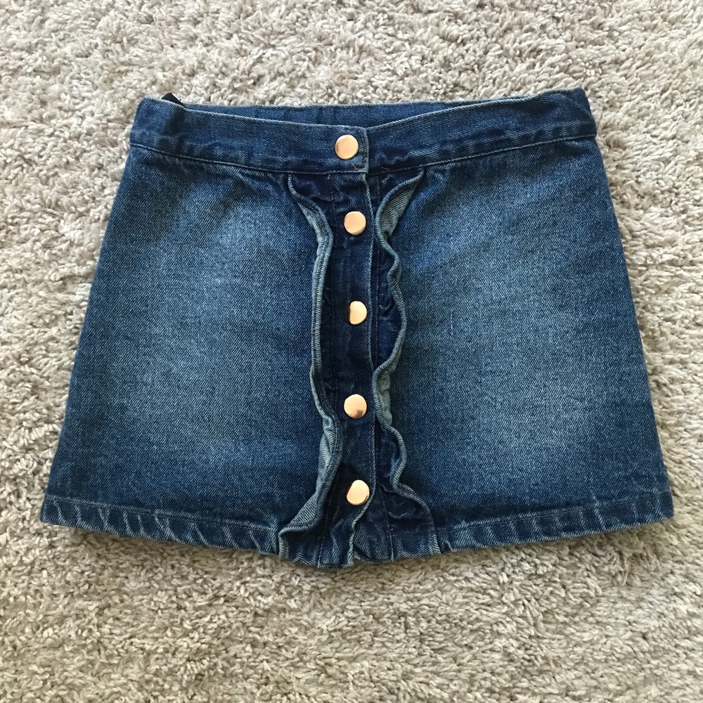 Tommy Bahama ruffle denim skirt